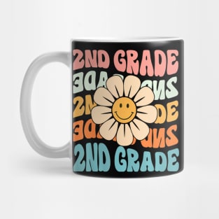 2Nd Grade Daisy Colorful Back To School Second Grade Mug
